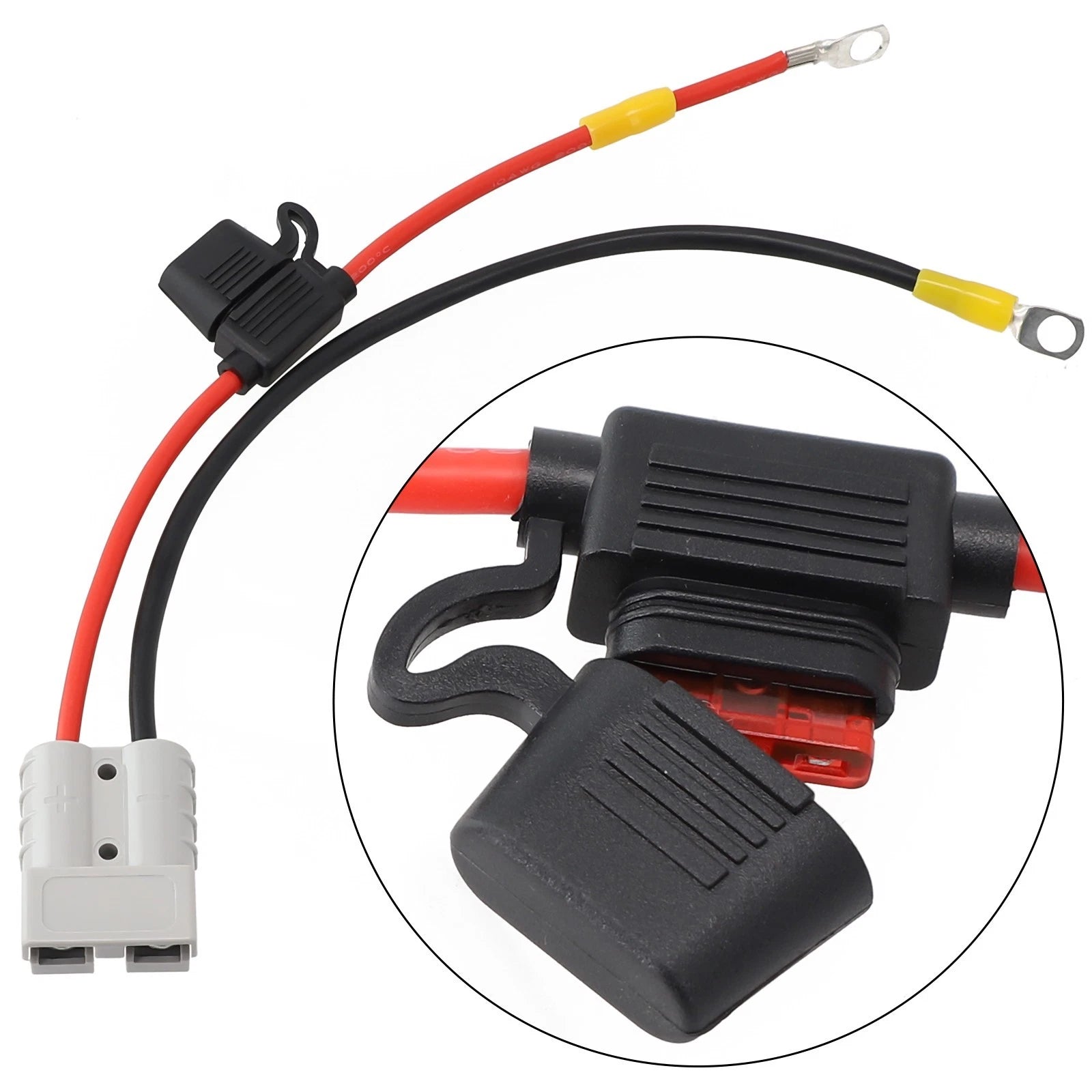 Weatherproof Battery Charging Cable for Universal Use (10A Fuse)