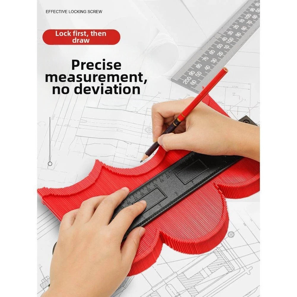 Adjustable Contour Gauge Tool for Woodworking (5 Inch to 20 Inch Range)