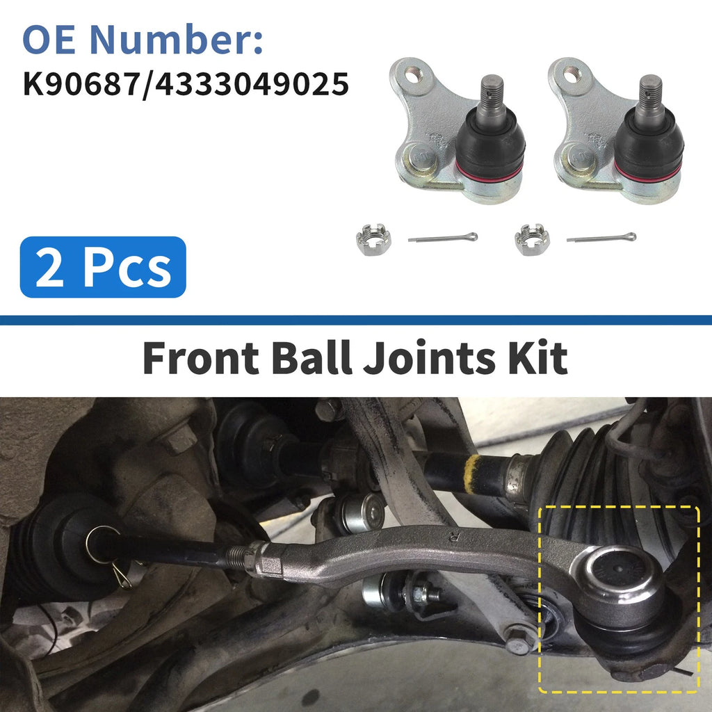 2 Pcs Front Lower Ball Joints Replacement for Toyota RAV4 (1996–2000)