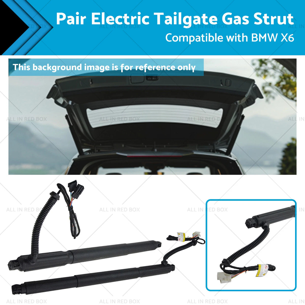 L+R Spindle Drive Gas Struts for BMW X6 (2015–2020)