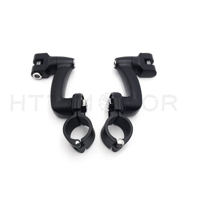 Offset Highway Foot Peg Mounts with 1" Clamps for Harley 1200 CVO (2014–2023)