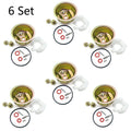 Set of 6 Carburetor Needle Bowl Float Gaskets for Honda GX270 GX340 GX390