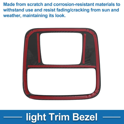 Front Row Light Trim Bezel for Honda N-BOX (2023) Carbon Fiber Black