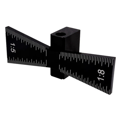 Woodworking Measurement Tool with Dovetail Groove for Precision Marking