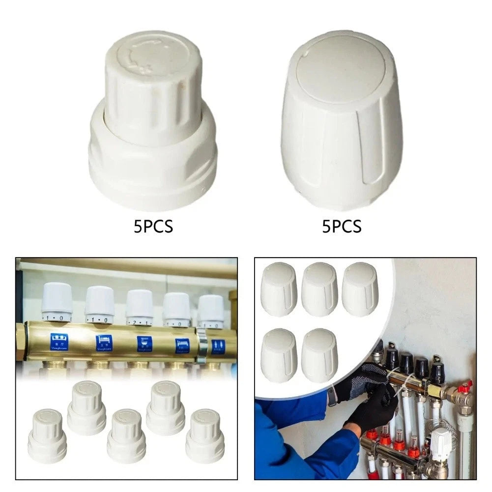 5pcs Radiator Valve M30x15 for Floor Heating Manifold Hand Wheels
