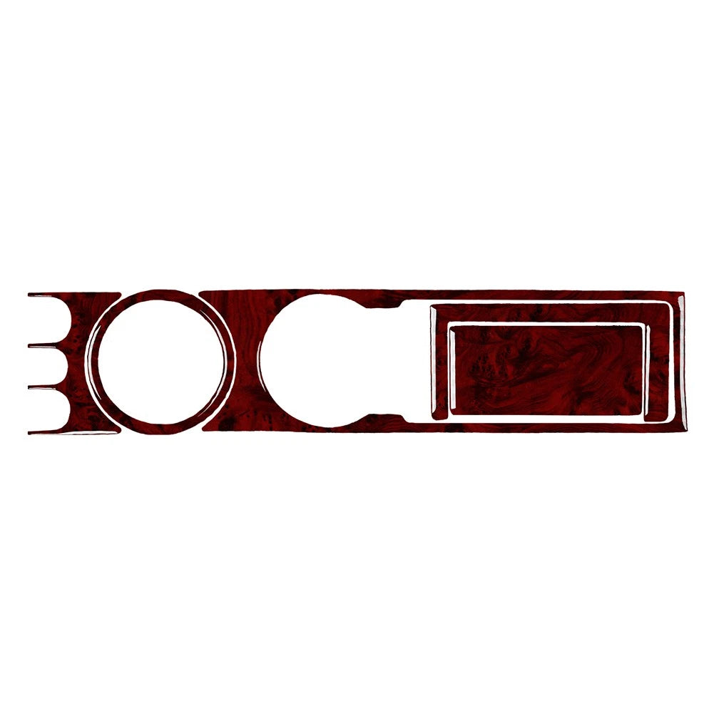 Red Wood Grain Water Cup Holder Panel Cover Trim for BMW 3 Series E36 (1994–1996)