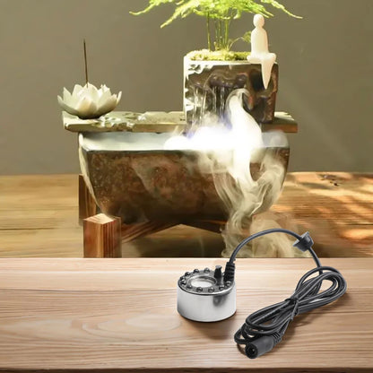 Fog Machine with 12 Lights for Pool and Landscape