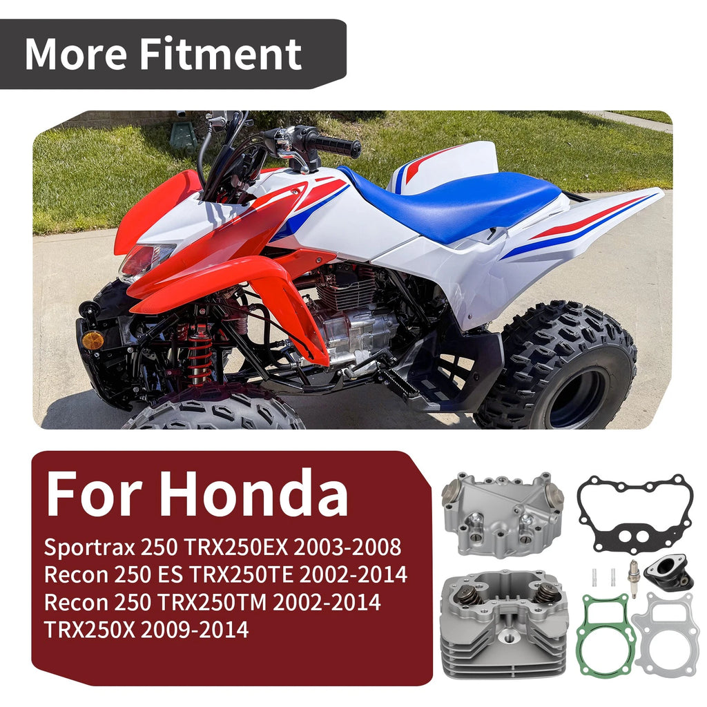 Cylinder Head w/ Cover Kit for Honda Sportrax 250 TRX250EX (2003–2008)