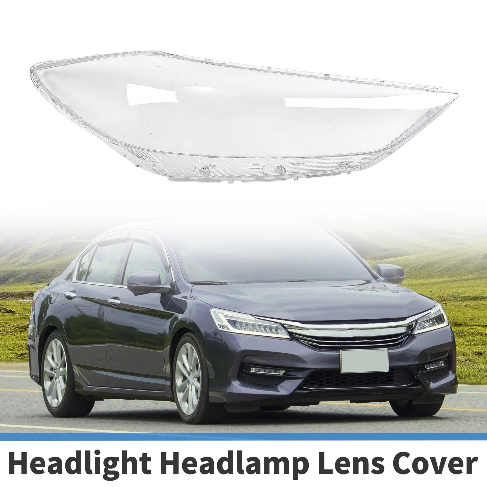 Headlight Lens Cover Front Right for Hyundai Elantra (2017–2018)