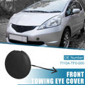 Front Bumper Tow Hook Cover for Honda Jazz Fit GE (2008–2010) Black