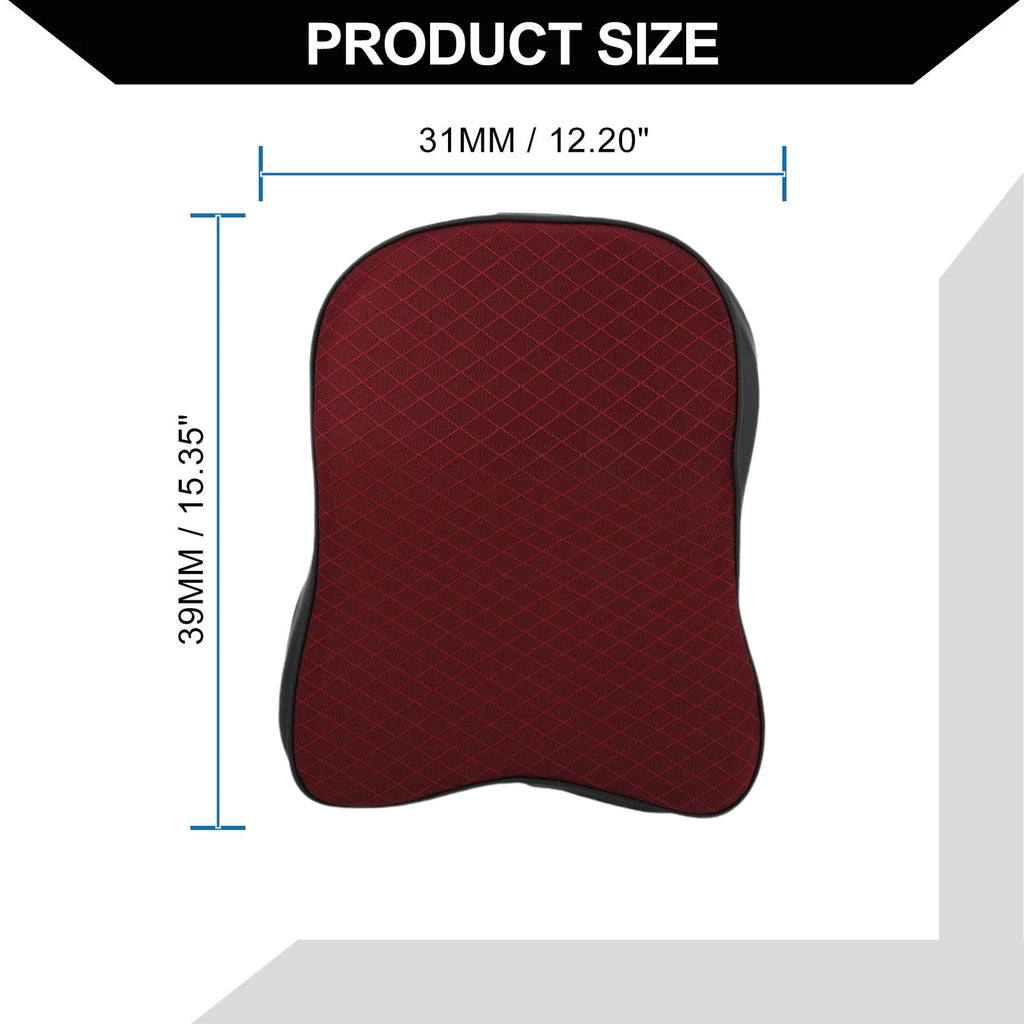 Car Seat Headrest Pillow for Neck Support (Black Red)