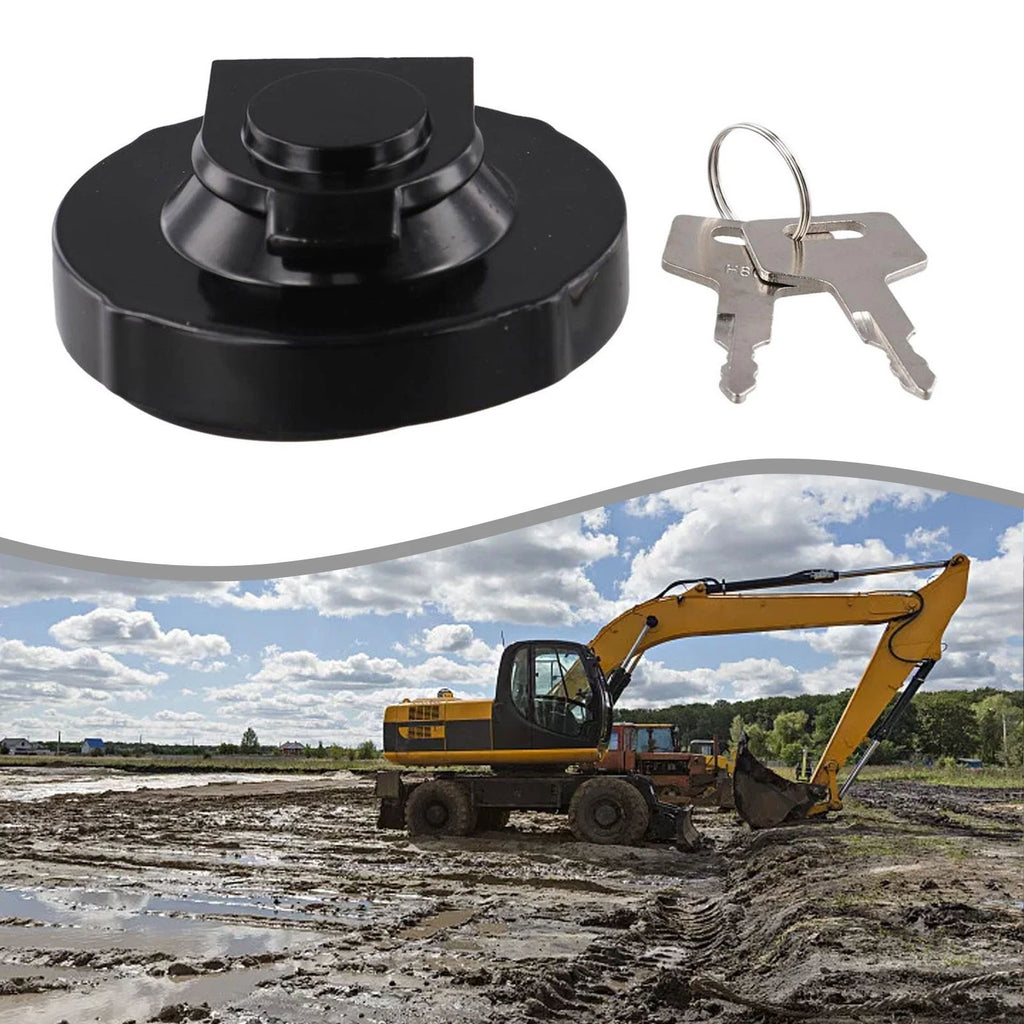 Fuel Tank Cap with 2 Keys for Takeuchi Excavator (Replacement)