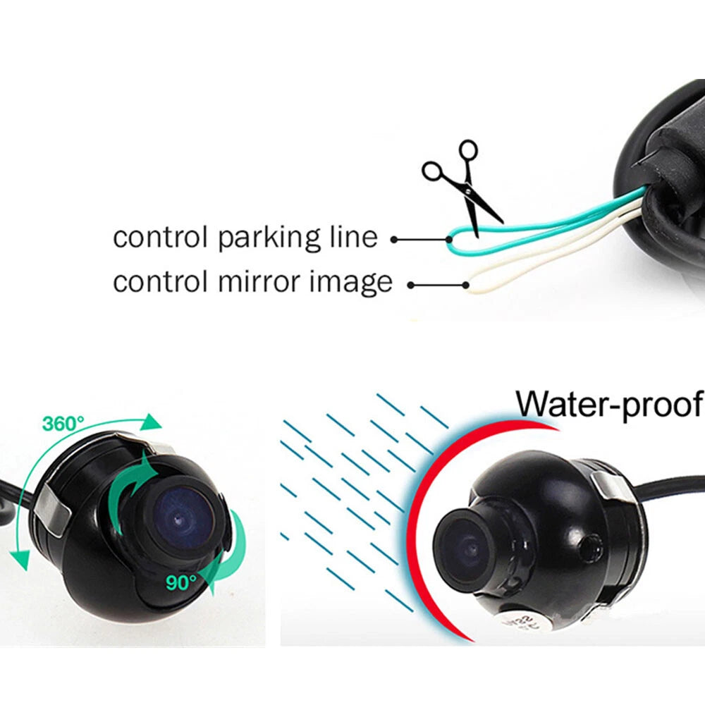 Car 170° Reverse Camera Waterproof Rear View Backup Parking Cam HD Night Vision