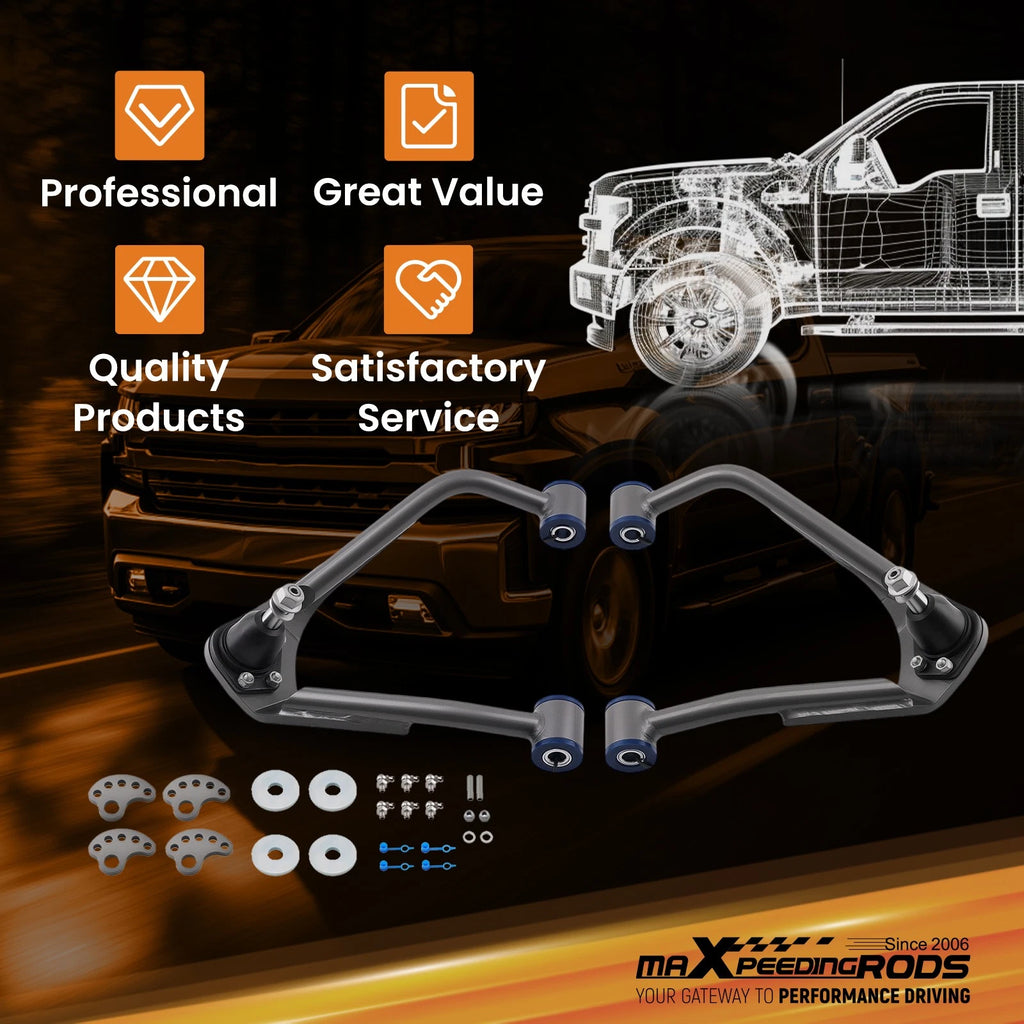 Upper Control Arms with Ball Joints for Silverado Sierra 1500 (2019–2023)