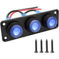 12V Waterproof LED Switch Panel 1 to 6 Gang for Marine Applications