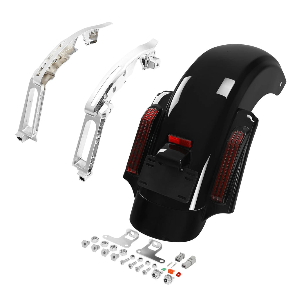 Rear Fender LED Light & Support Bracket for Harley CVO Road Glide (2014–2024)