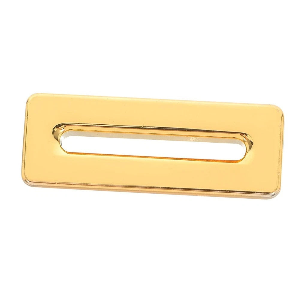 Gold Brass Overflow Cover for Rectangular Basin Sink Water Control