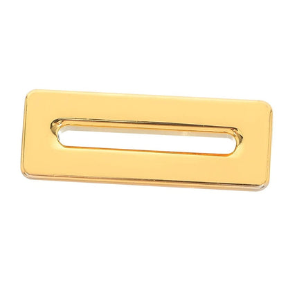 Gold Brass Overflow Cover for Rectangular Basin Sink Water Control