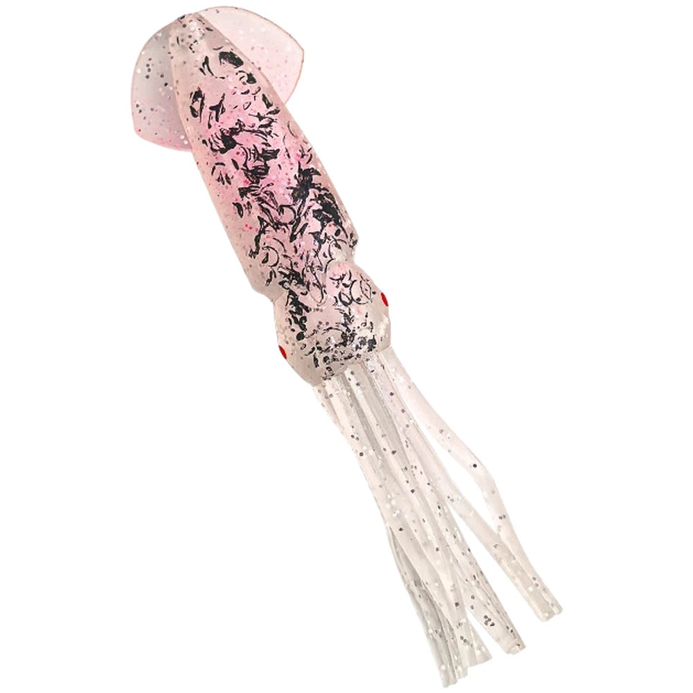 12.5cm Dual Color Soft Squid Lure with 3D Eyes
