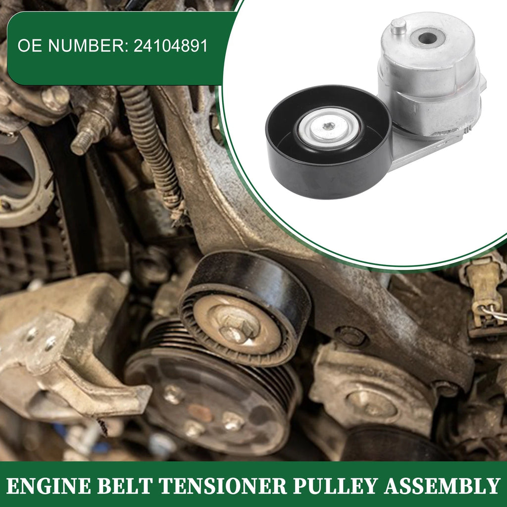 Engine Belt Tensioner Pulley Assembly Replacement for Chevrolet Equinox (2018–2019)
