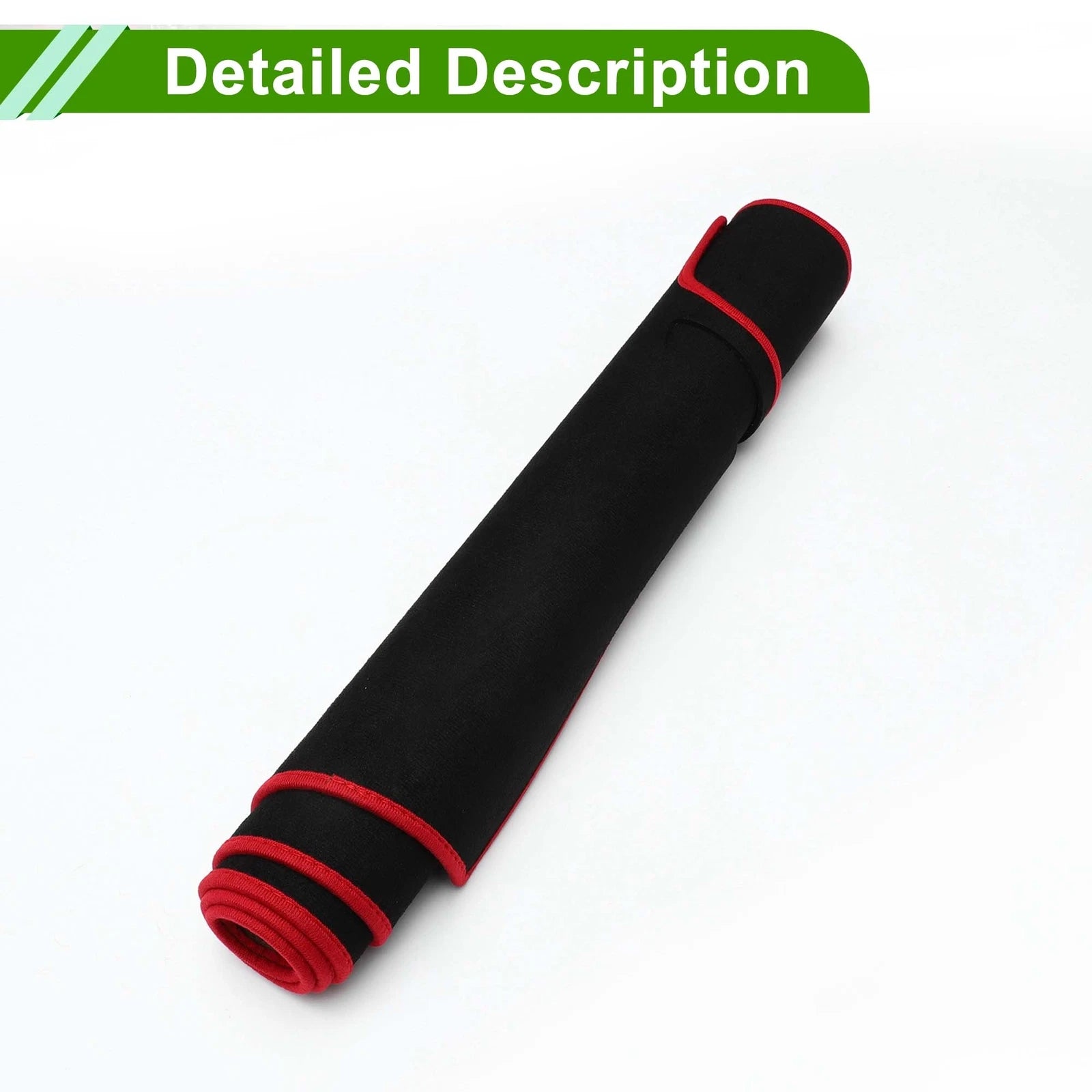 Dashboard Cover Mat for VW Golf 7 (2013–2016) Sun Protector Black Red