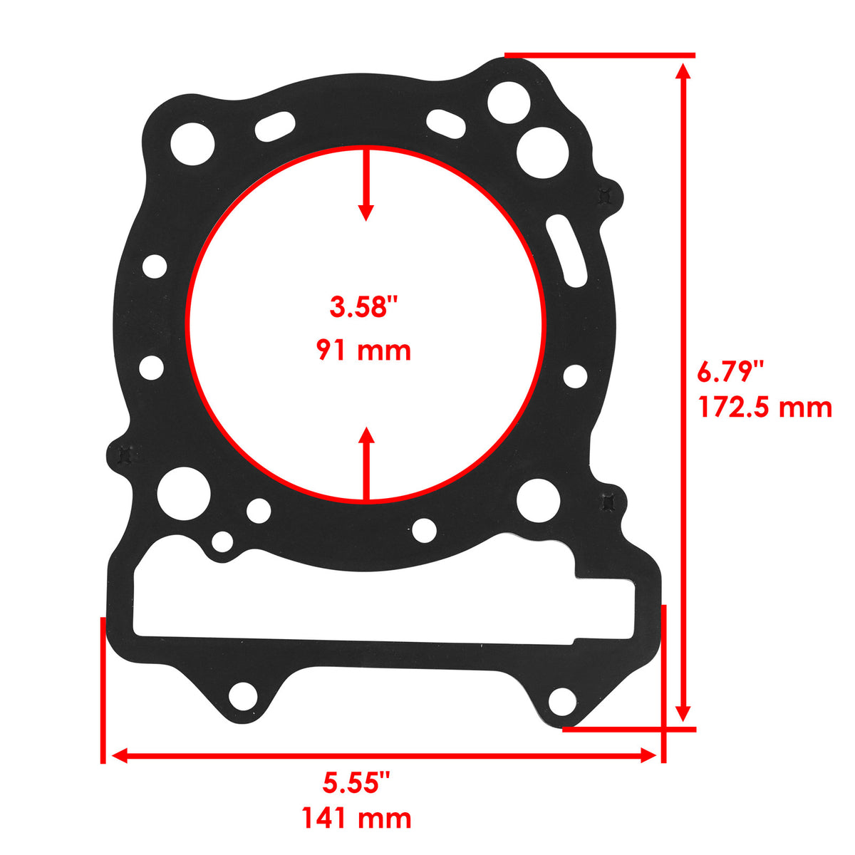 Cylinder Head and Base Gasket Replacement Kit for Suzuki DR-Z400E (2002–2007)