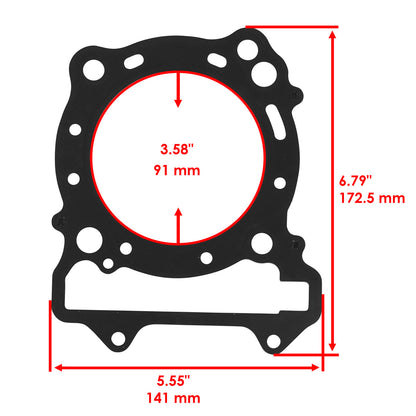 Cylinder Head and Base Gasket Replacement Kit for Suzuki DR-Z400E (2002–2007)