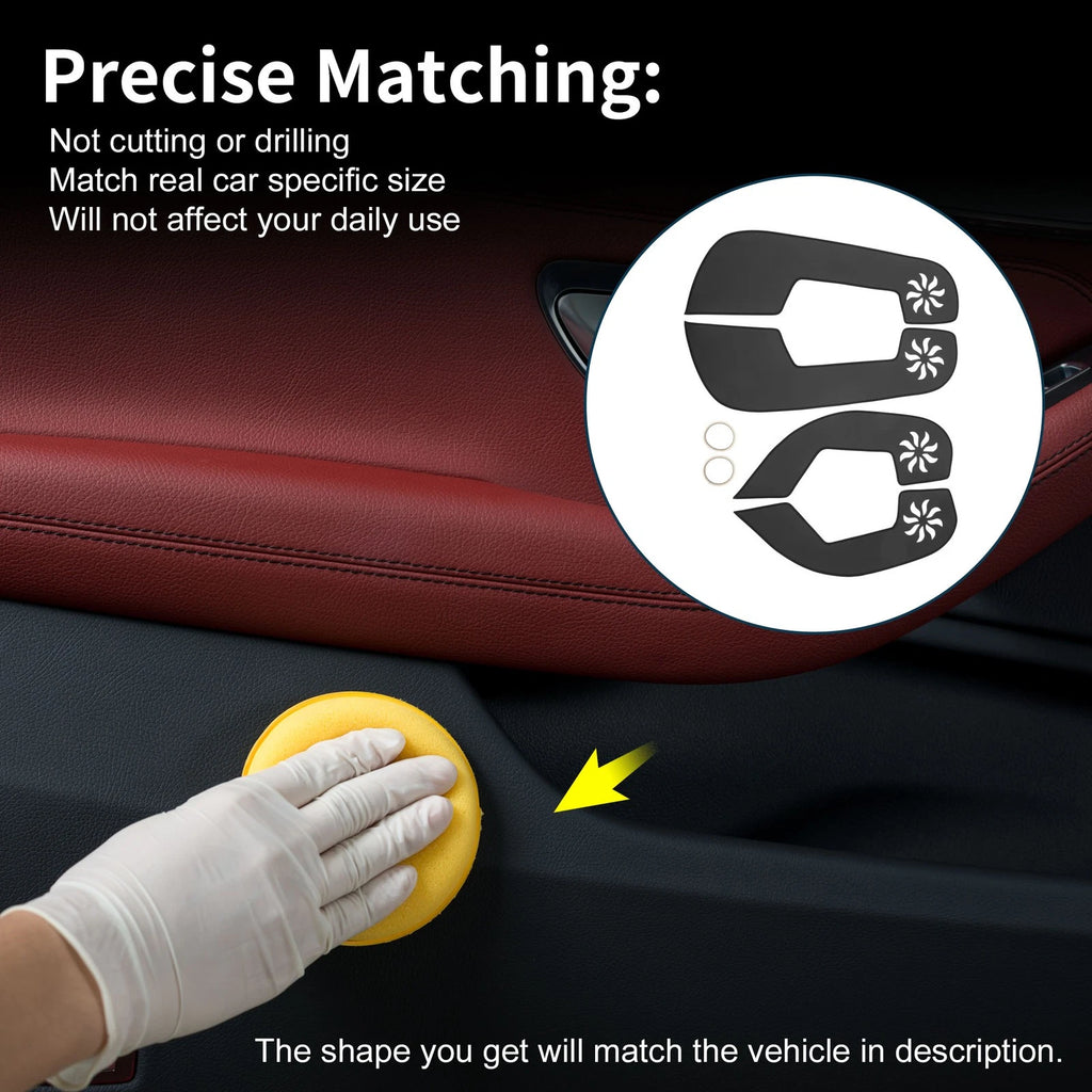 Door Anti Kick Pad Protector for Subaru Outback 2010–2014 1 Set Black