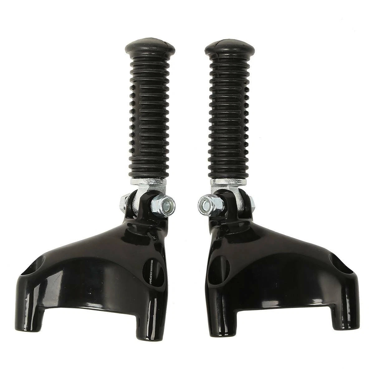 Black Rear Footpeg Mounting Clamps for Harley Sportster 883 1200 (2004–2013)