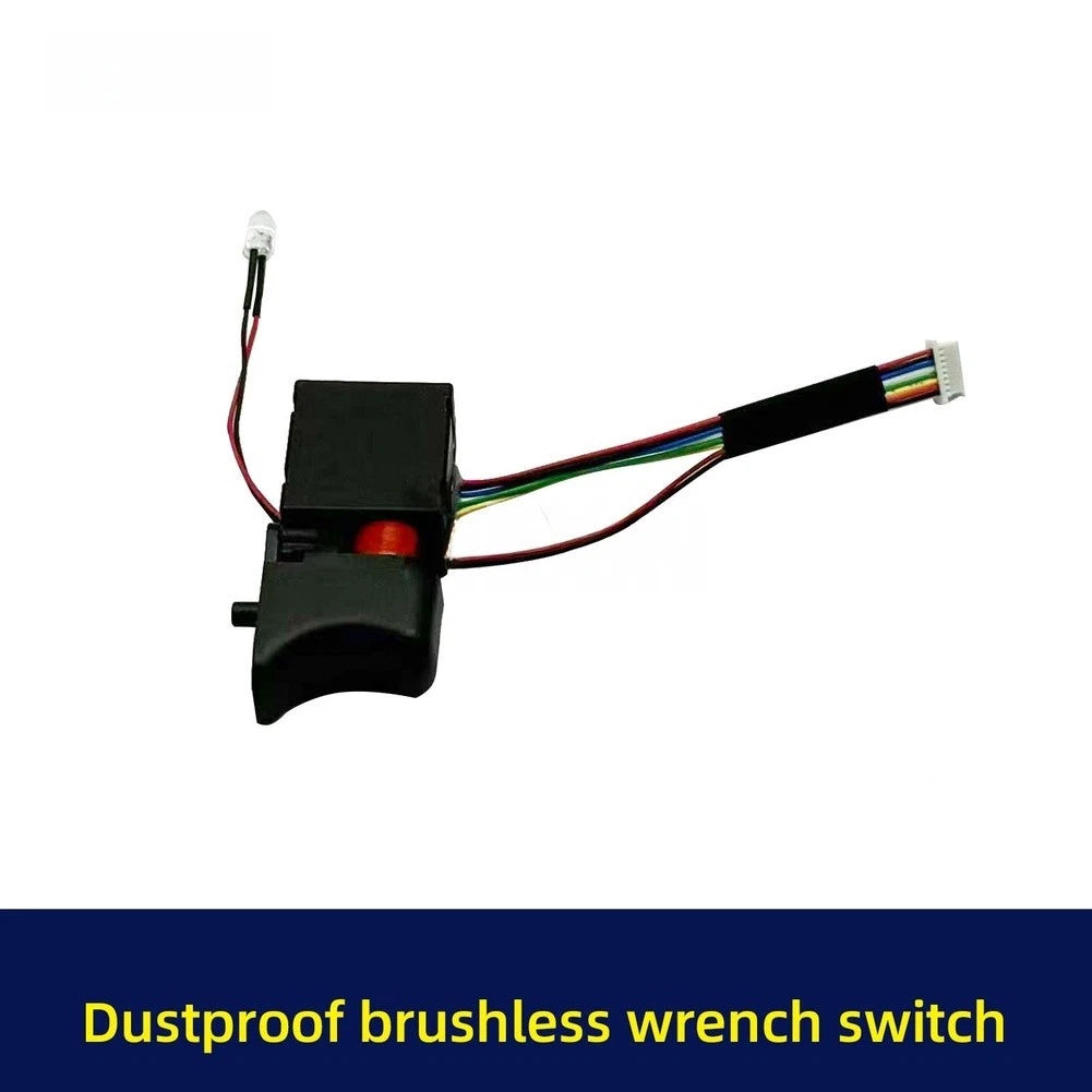 Brushless Cordless Drill 8-Wire Electric Switch with LED