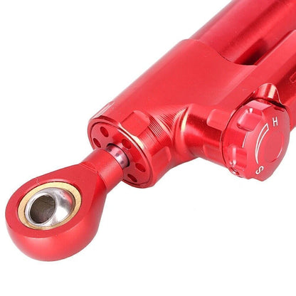 CNC Aluminum Steering Damper Stabilizer for Kawasaki ZX-6R (2005–2006) Red