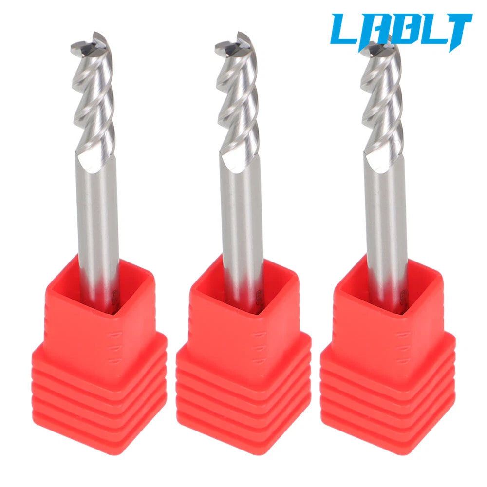 3X 3/16" 3 Flute Regular Carbide End Mill - 9/16" LOC, 2" Overall Length