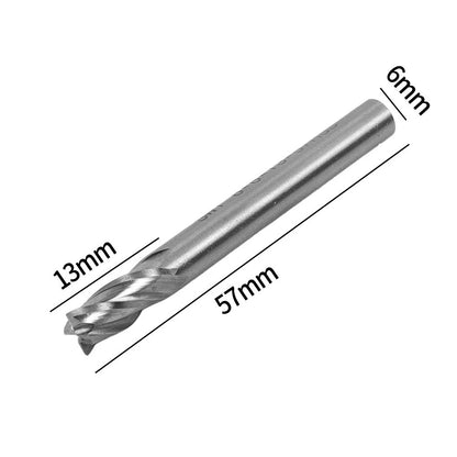Set of 4 Cutter Drill HSS Shank Bits for Carved Mill End Tool
