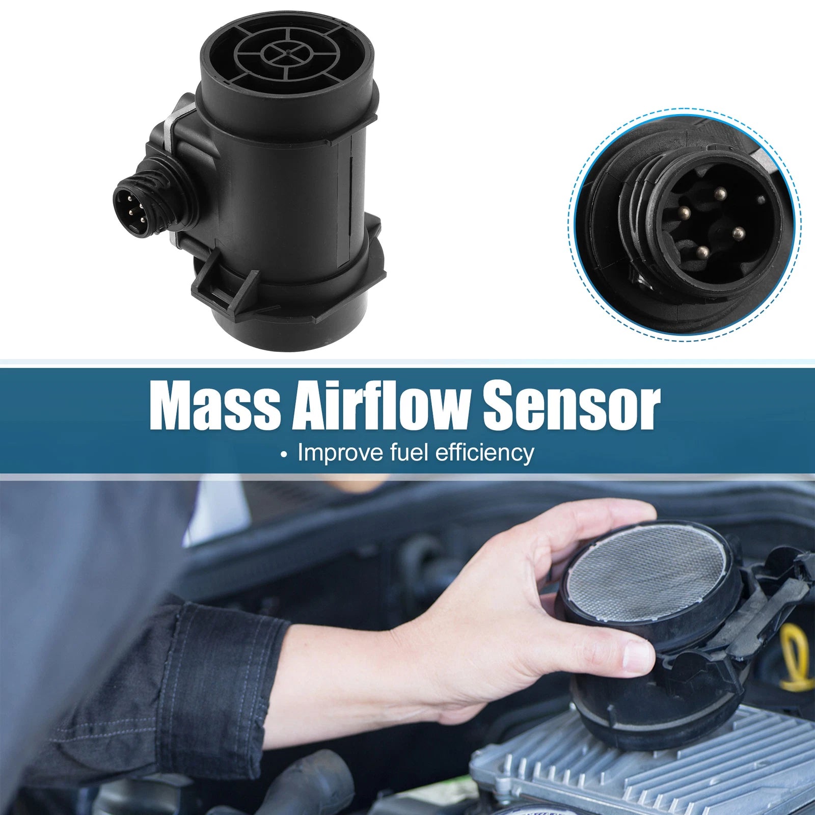 Mass Air Flow Sensor 5WK9007 for BMW 320i E36 (1992–1995)