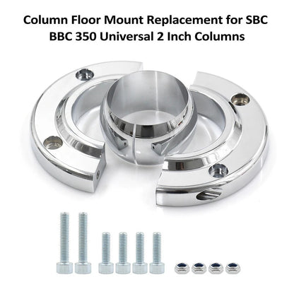 2 Inch Floor Mount Swivel Chrome for SBC 350 Steering Column