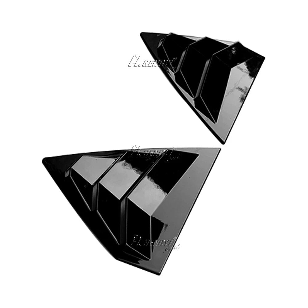 Gloss Black Rear Window Louver Shutter Cover for Buick Regal (2017–2021) Pair