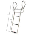 3 Step Folding Pontoon Ladder for Boat (Stainless Steel)