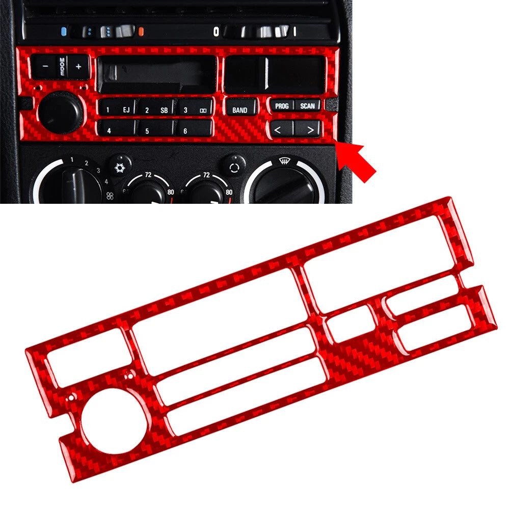 Red Radio CD Panel Cover Trim For BMW 3 Series E36 1994-1996
