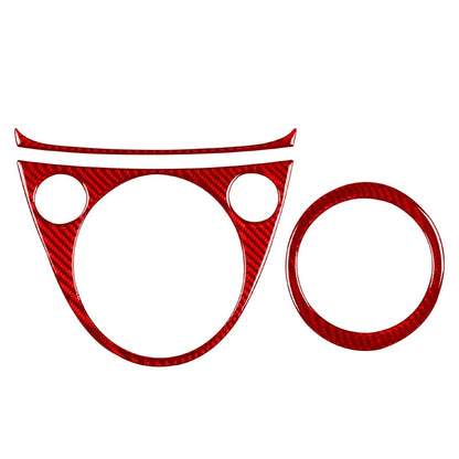 Center Console Gear Shift Panel Cover Trim for Fiat 500 (2012–2015) Red