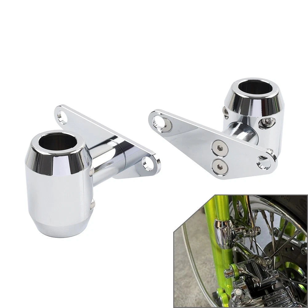 0-6" Springer Front End Fork Mudguard Mount Chrome For Harley Choppers Custom