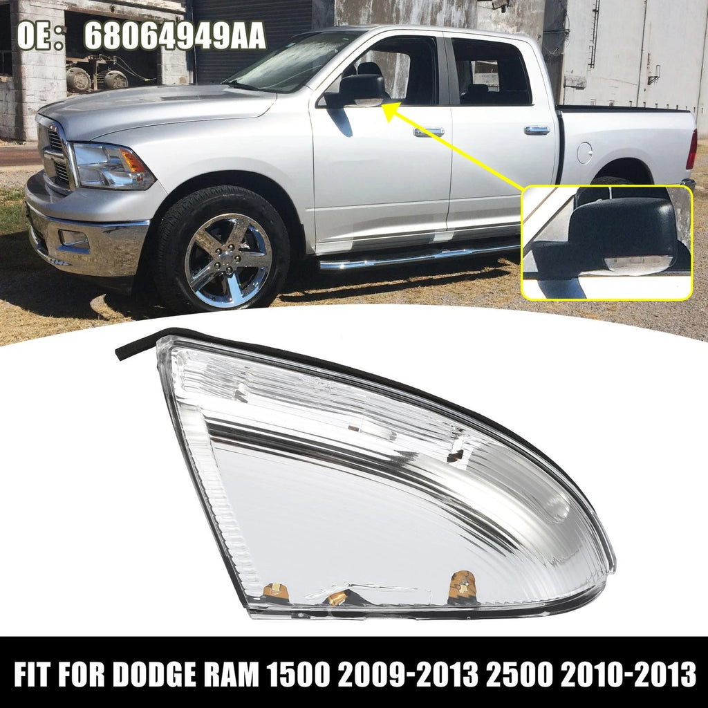 Driver Side Mirror Turn Signal Light Replacement for Dodge Ram 1500 (2009–2014)