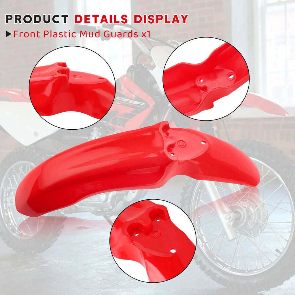 Mud Guard Fender Kit for Honda CRF80F CRF100F (2004–2008)
