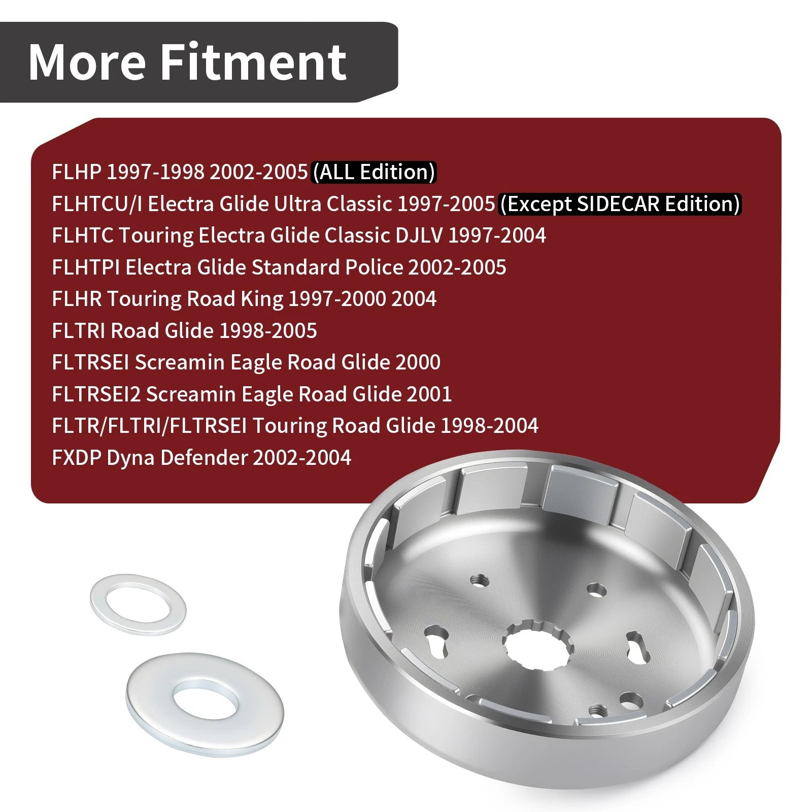 45Amp Alternator Flywheel Rotor for FLHP FLHT FLHR (1997–2005)
