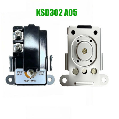 KSD302 Thermostat for Furnaces (250V 40A, Auto Reset, 82C 66C 49C)