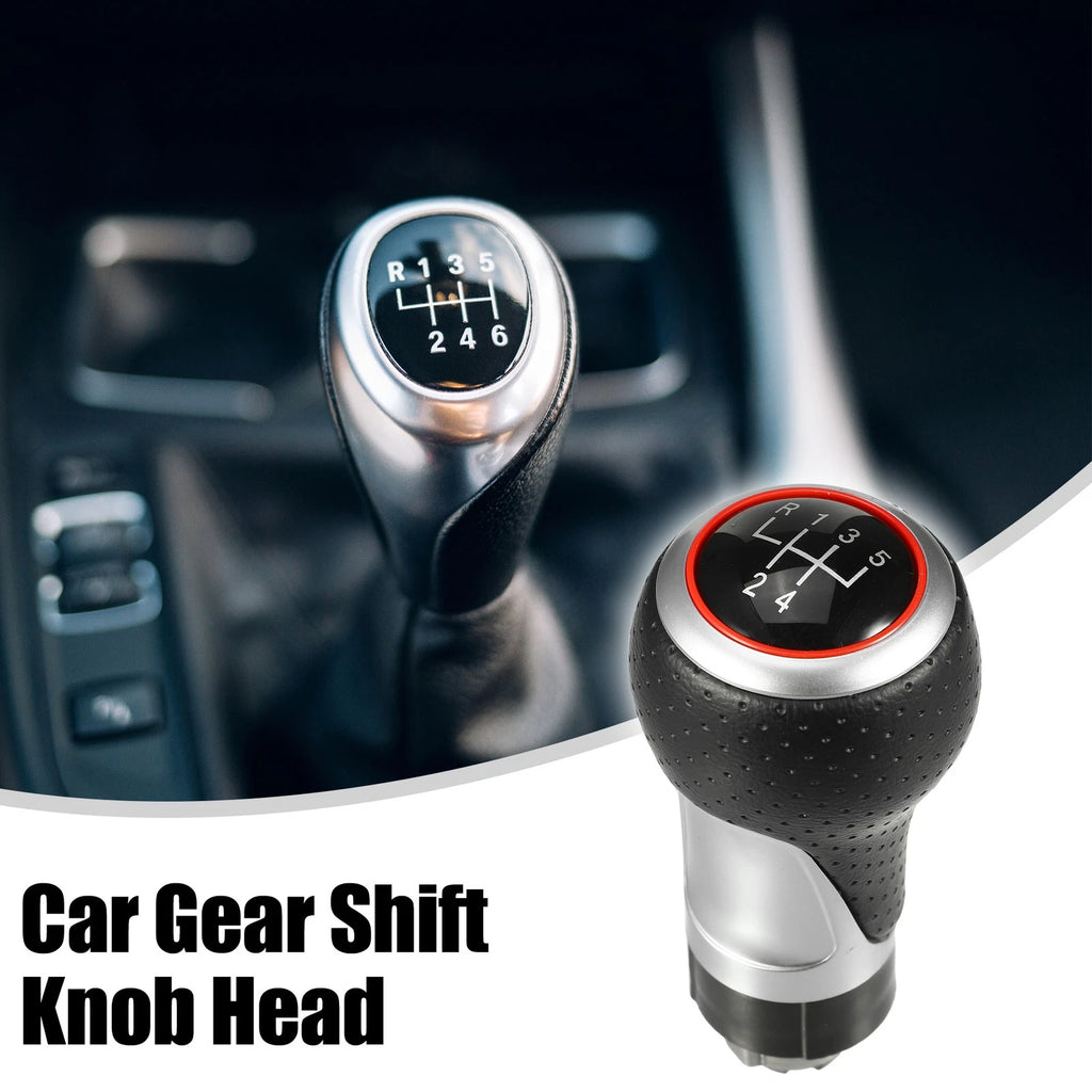 Gear Shift Knob Head Handle Replacement for Audi A3 (2003–2013) Black Red