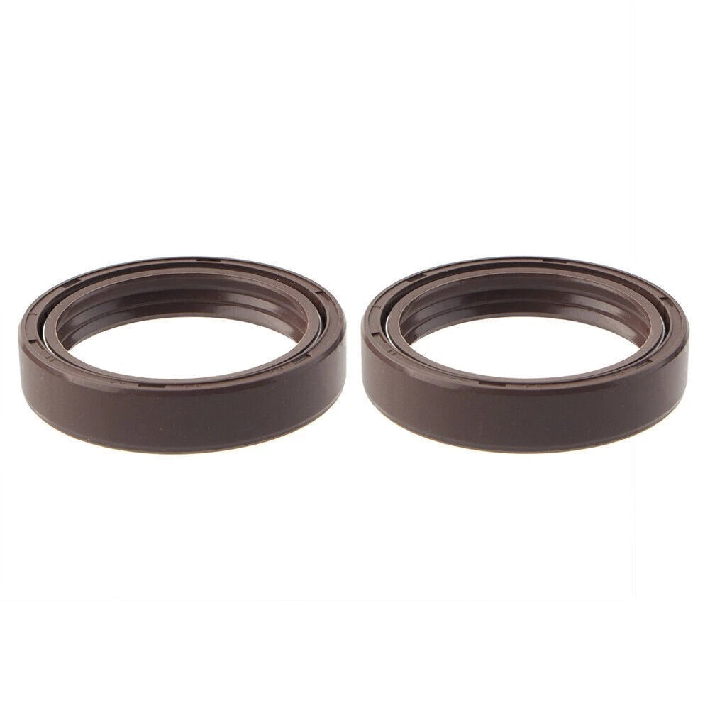 2X Front Fork Damper Shock Absorber Oil Seals for Motorcycle (37X50-11MM)