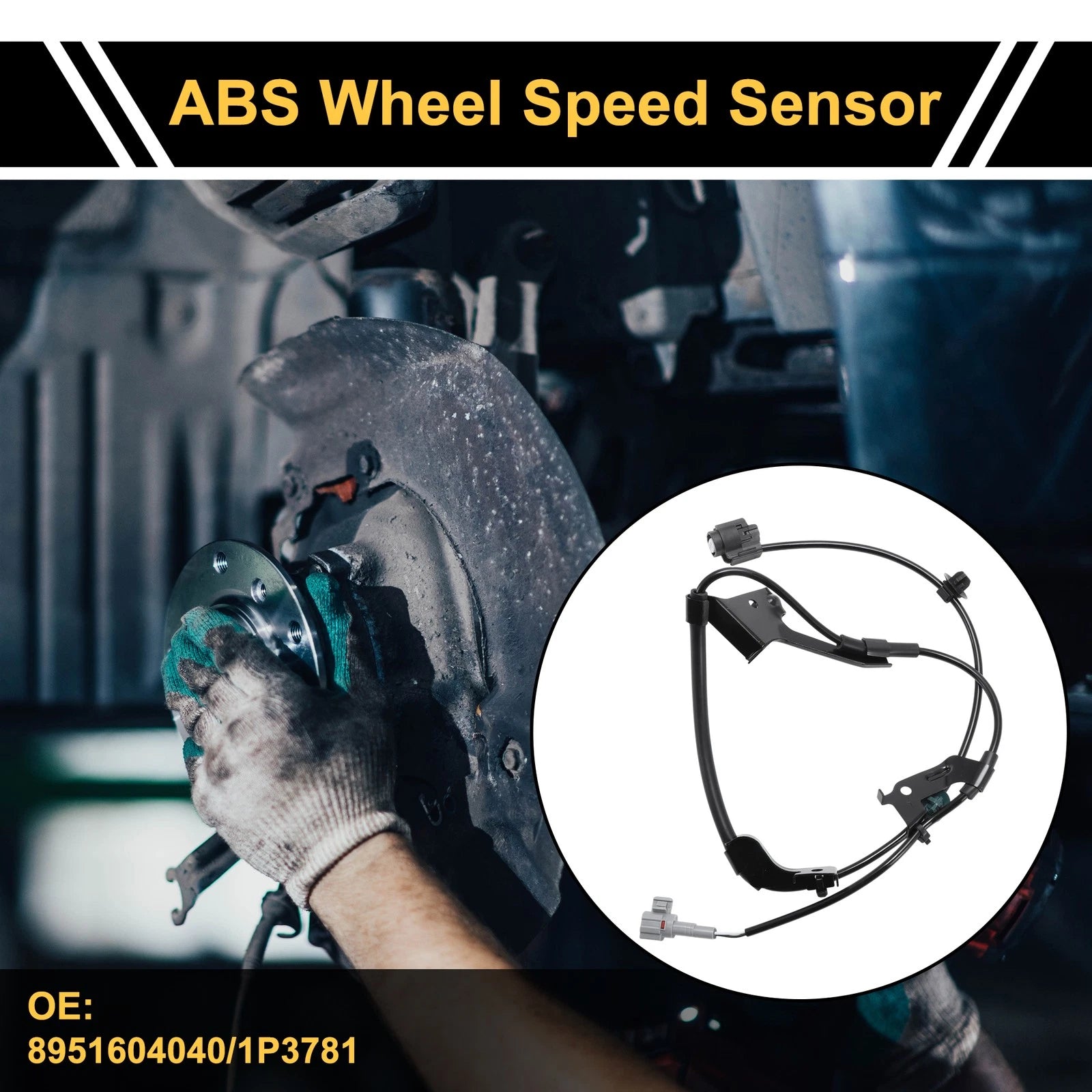 ABS Wheel Speed Sensor Front Left Replacement for Toyota Tacoma (2005–2015)