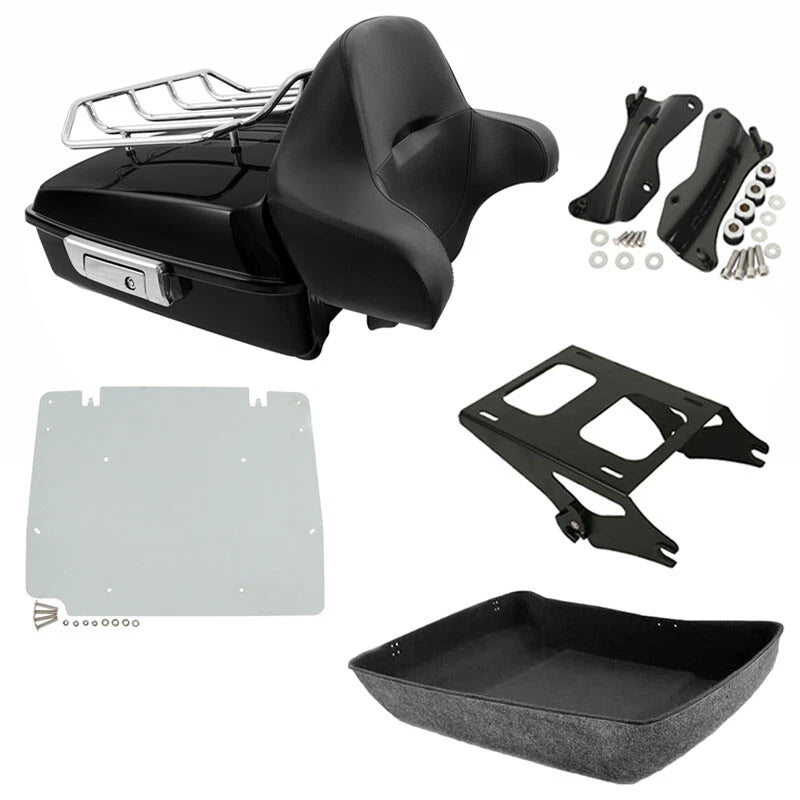 Chopped Trunk Pad Rack Mount Docking Plate for Harley Touring (2014–2026)