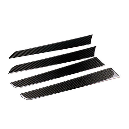 4X Carbon Fiber Interior Door Panel Cover Trim for Audi A4 B8 (2009–2016)