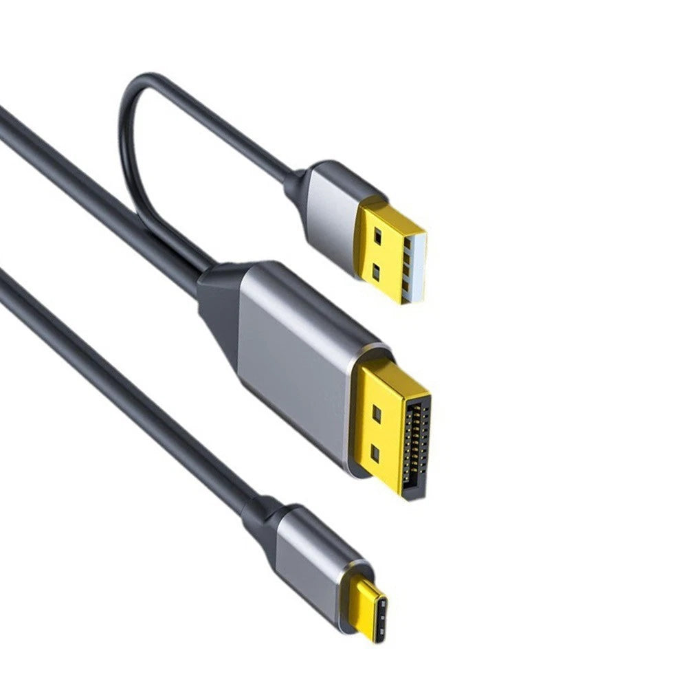 2M DP to USB-C Cable for VR Devices and Portable Laptops